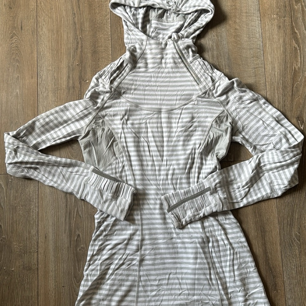 lululemon athletica Gray Striped Jacket